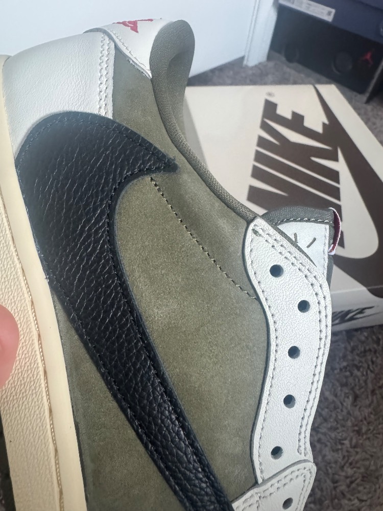 Jordan 1 low travis scott medium olive - Image 8