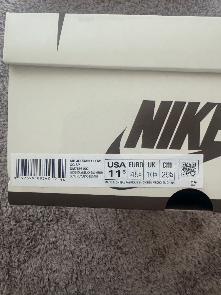 Jordan 1 low travis scott medium olive - Image 10