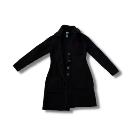Ralph lauren black knit coat