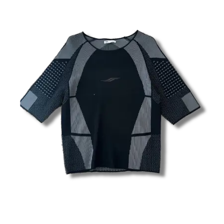 Zara black mesh compression shirt