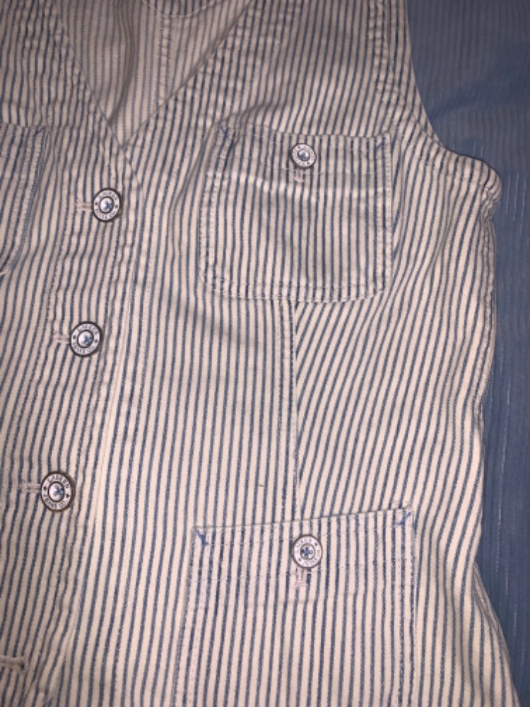 Vintage Striped Ralph Lauren Denim Vest - Image 4
