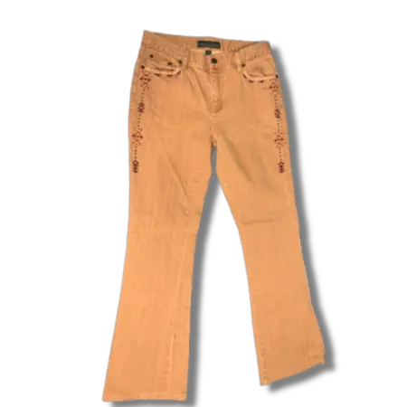 Vintage Style Ralph Lauren Beaded Pattern Jeans (Petite)