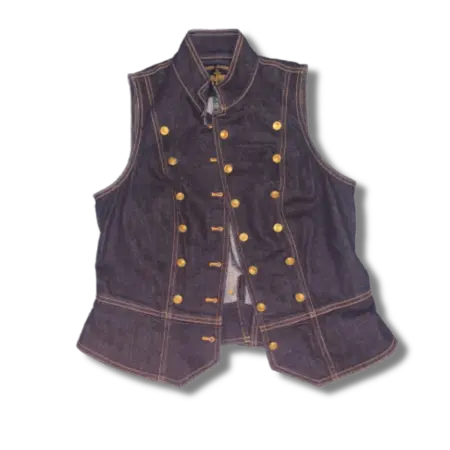 Ralph Lauren Denim Vest (Gold Button)