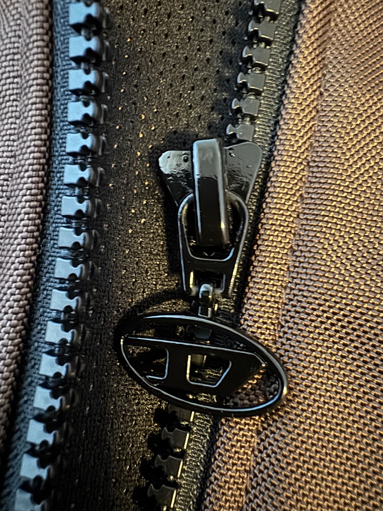 Diesel Brown & Black racer Jacket - Image 3