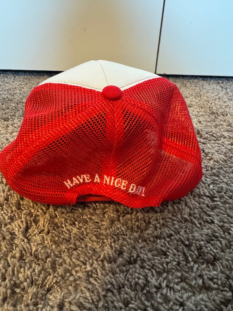 Market Red Rhinestone Trucker Hat - Image 5