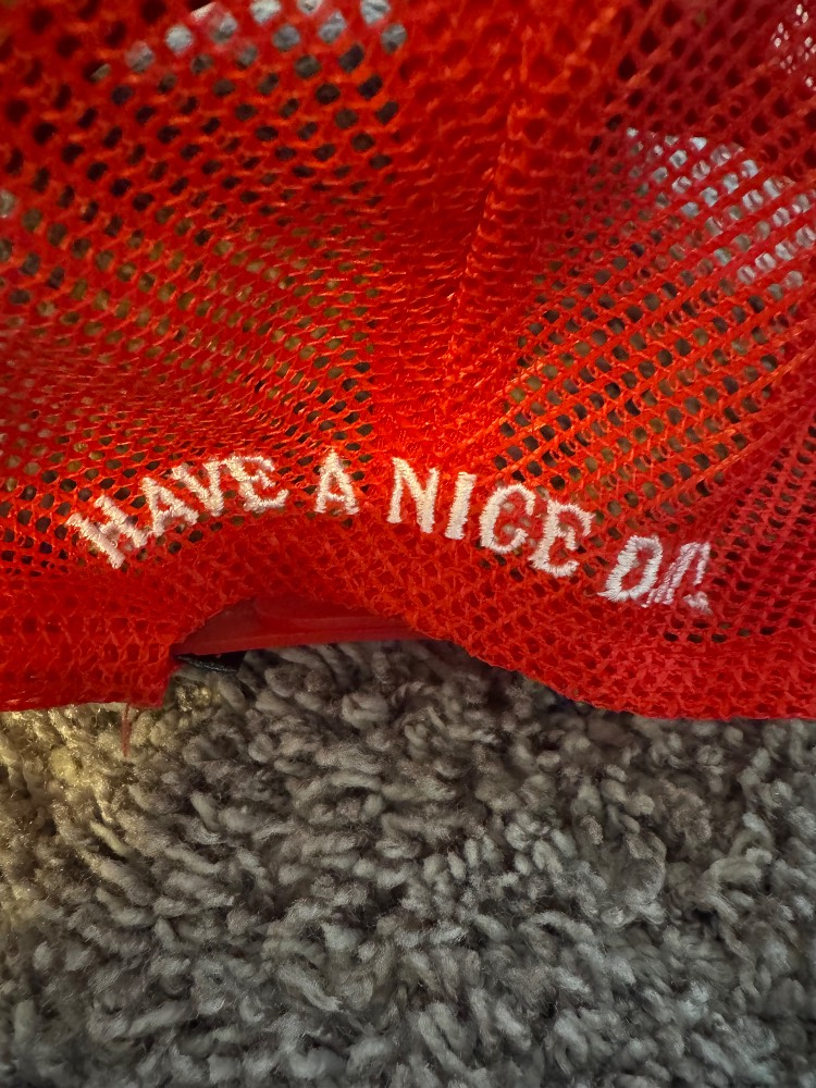 Market Red Rhinestone Trucker Hat - Image 4