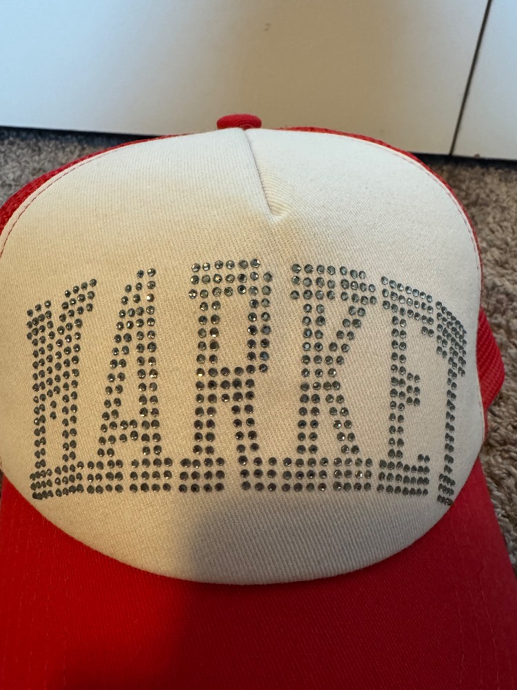 Market Red Rhinestone Trucker Hat - Image 2