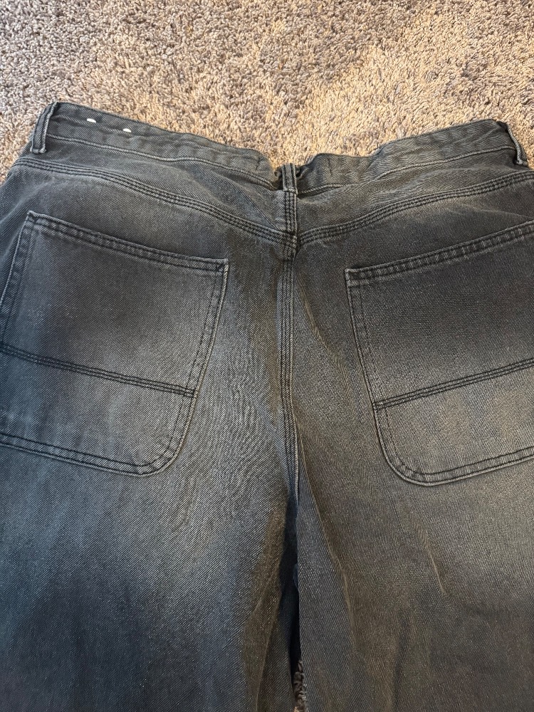 Bershka Black Work Denim Shorts - Image 4