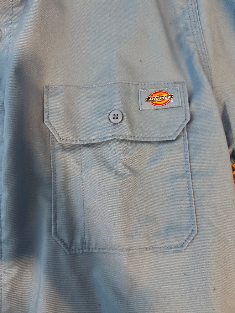 Dickies Blue Short-Sleeve Work Shirt - Image 4