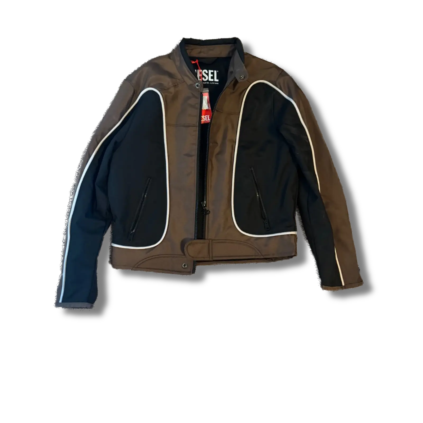 Diesel Brown & Black racer Jacket