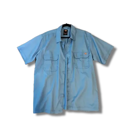 Dickies Blue Short-Sleeve Work Shirt