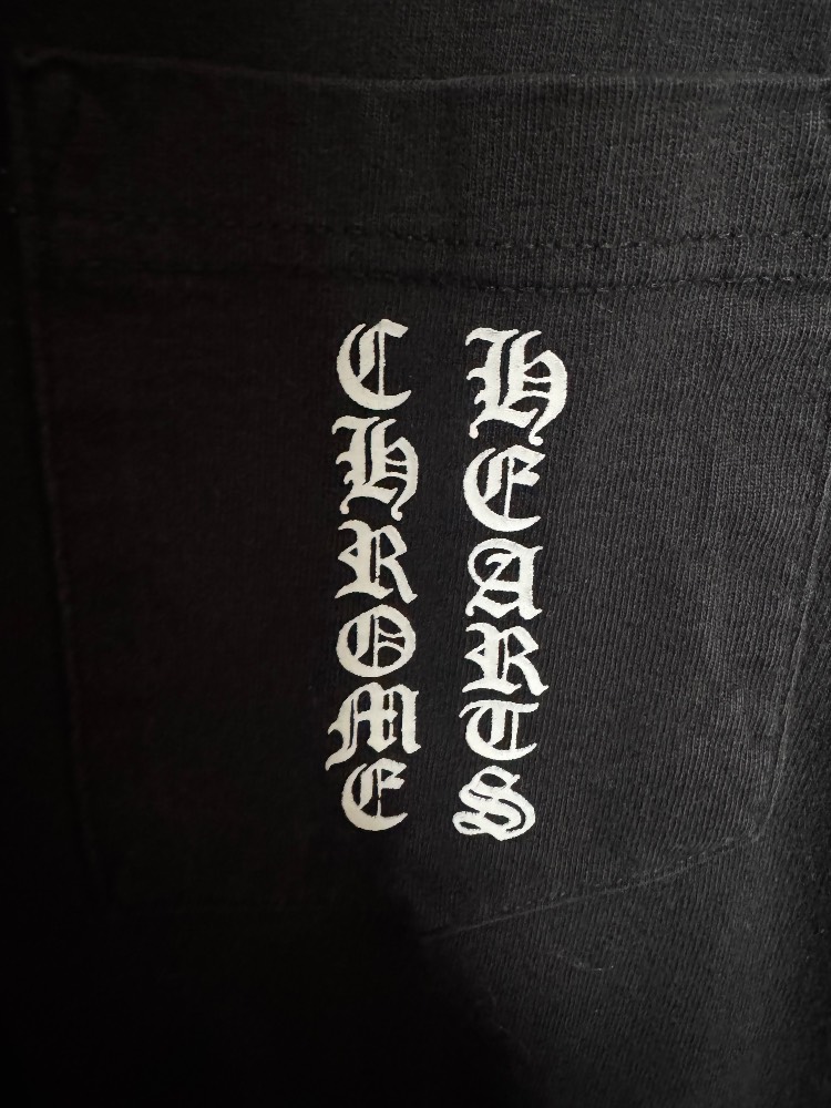 Chrome Hearts Black Pocket Graphic T-Shirt - Image 3