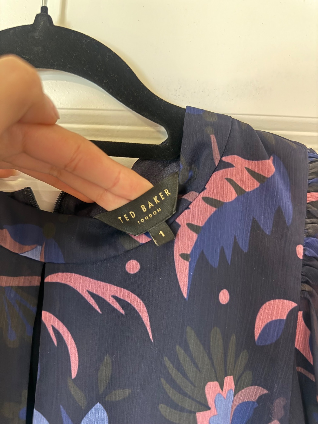 Ted Baker Long-Sleeve Floral Peplum Top - Image 4