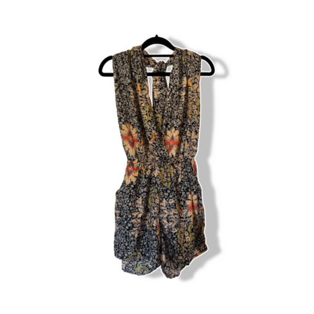 Sleeveless Floral Romper Playsuit