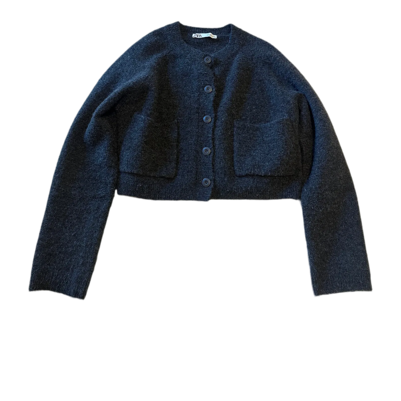 Zara Cropped Knit Cardigan