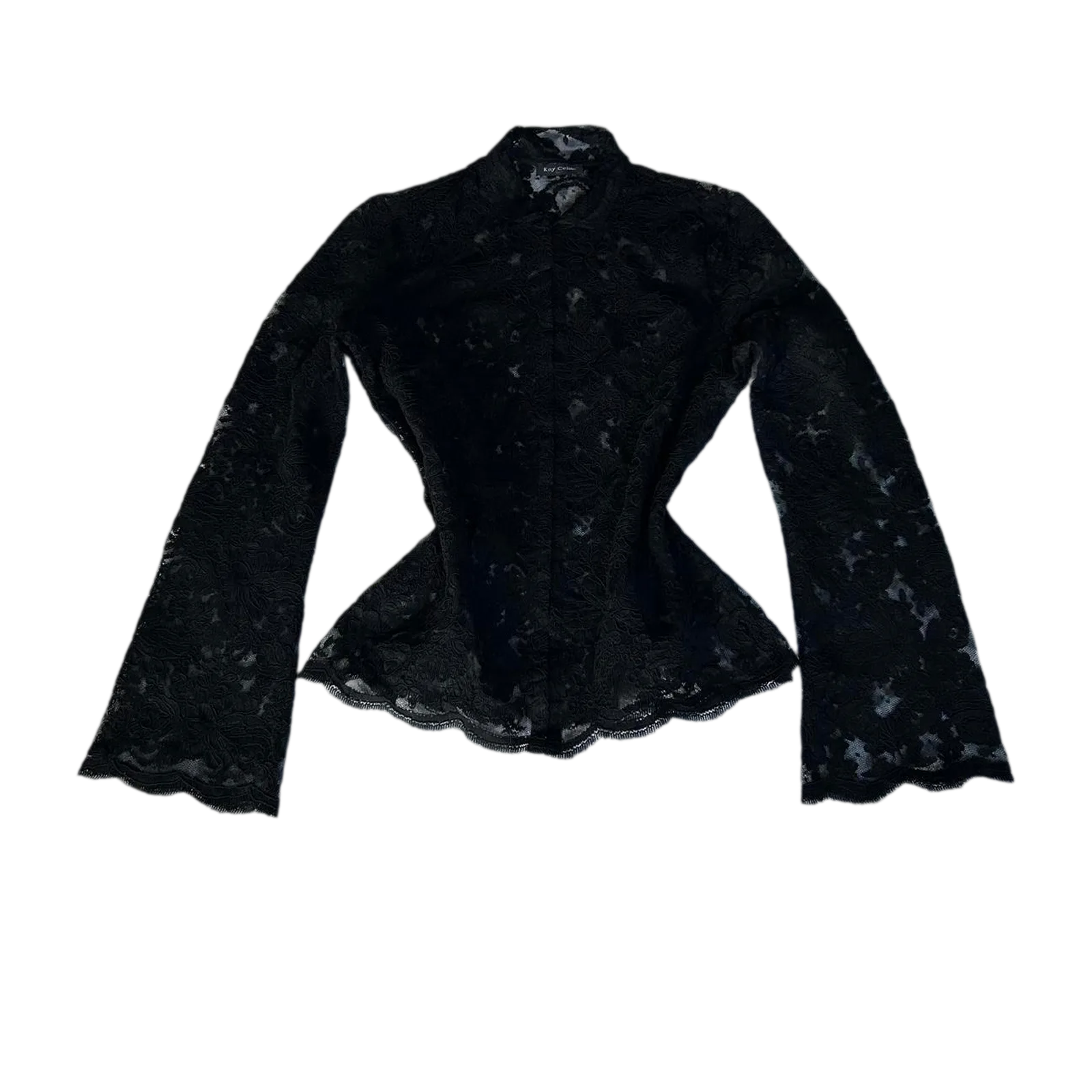 Kay Celine Lace Bell Sleeve Top