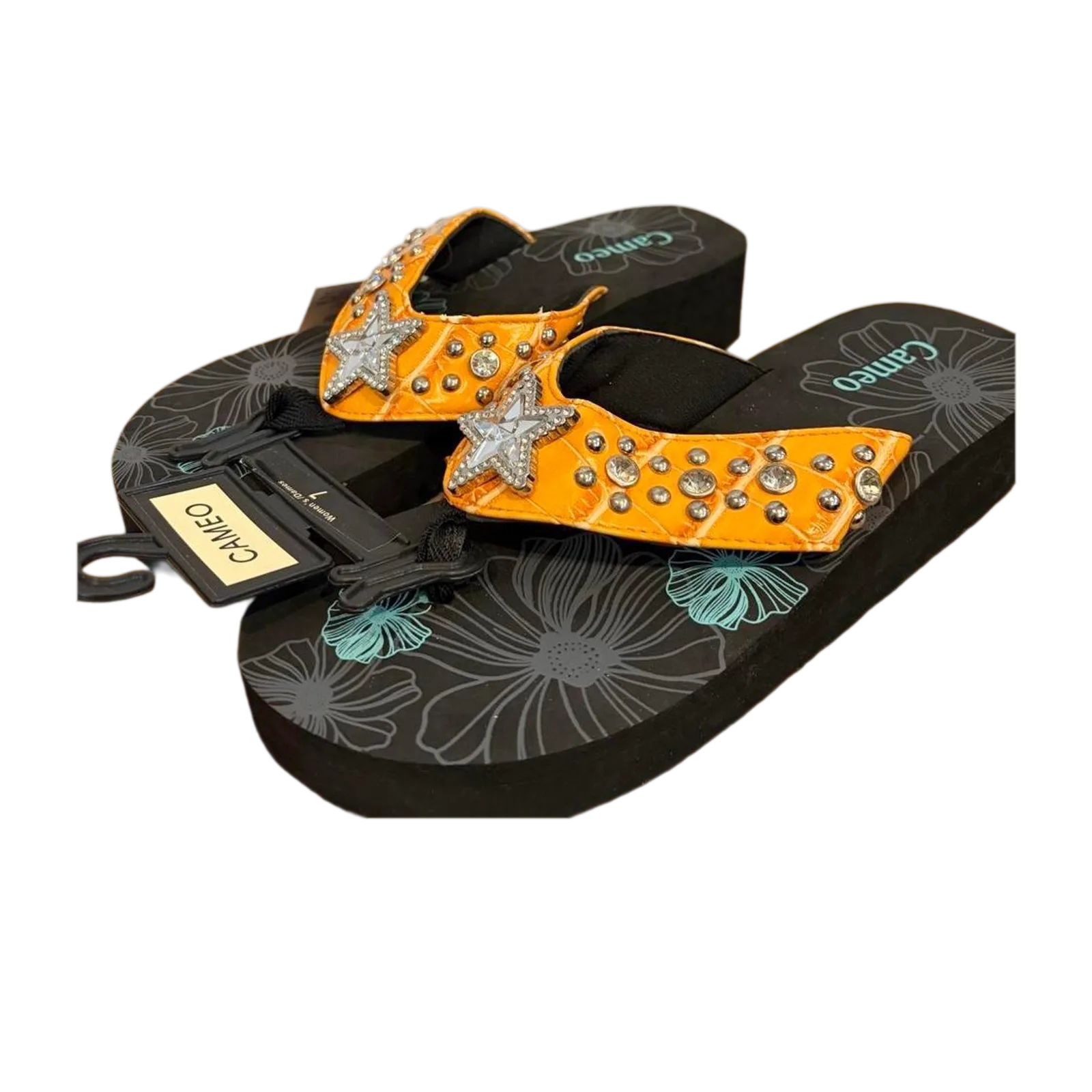 Cameo Platform Flip Flops
